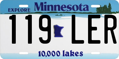 MN license plate 119LER