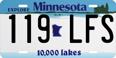 MN license plate 119LFS