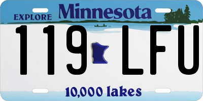 MN license plate 119LFU
