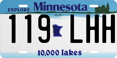 MN license plate 119LHH
