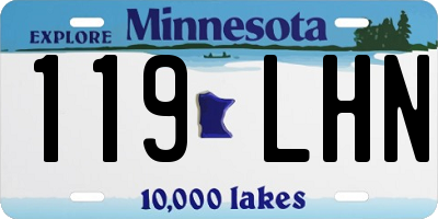 MN license plate 119LHN