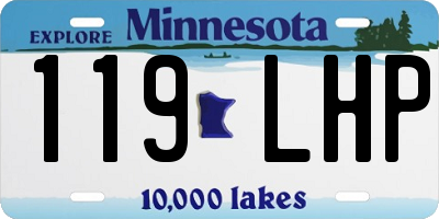 MN license plate 119LHP