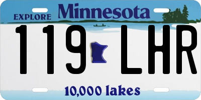 MN license plate 119LHR