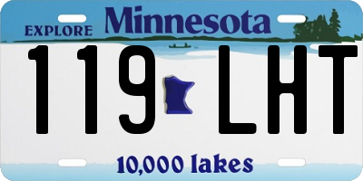 MN license plate 119LHT