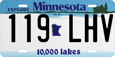 MN license plate 119LHV