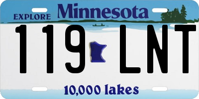 MN license plate 119LNT