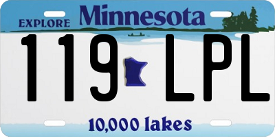 MN license plate 119LPL