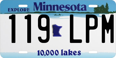 MN license plate 119LPM