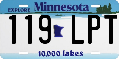 MN license plate 119LPT
