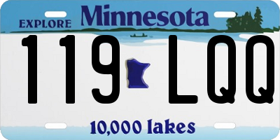 MN license plate 119LQQ