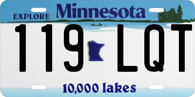 MN license plate 119LQT