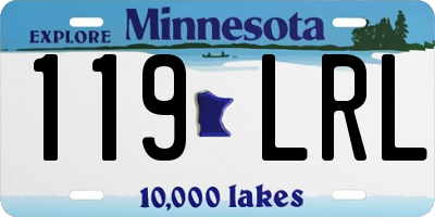 MN license plate 119LRL