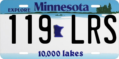 MN license plate 119LRS