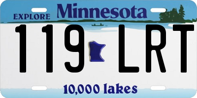 MN license plate 119LRT