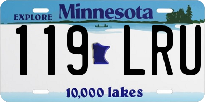 MN license plate 119LRU