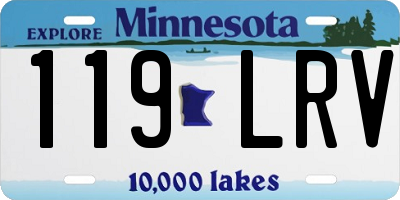MN license plate 119LRV