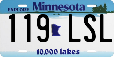 MN license plate 119LSL