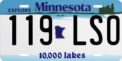MN license plate 119LSO