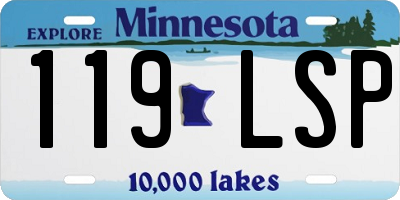 MN license plate 119LSP
