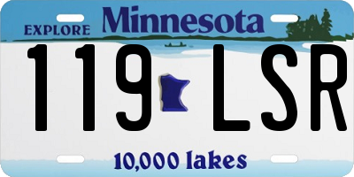 MN license plate 119LSR