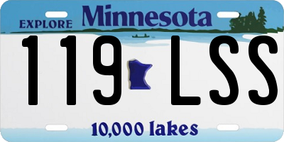 MN license plate 119LSS