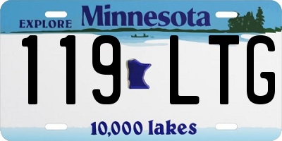 MN license plate 119LTG
