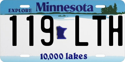 MN license plate 119LTH