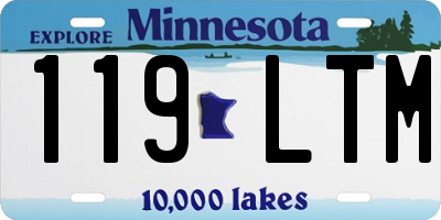 MN license plate 119LTM