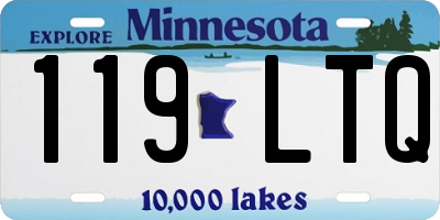 MN license plate 119LTQ