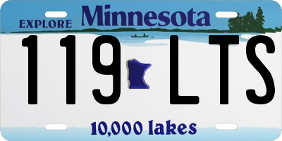 MN license plate 119LTS