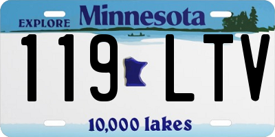 MN license plate 119LTV