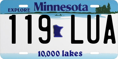 MN license plate 119LUA