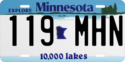 MN license plate 119MHN