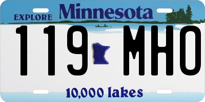 MN license plate 119MHO