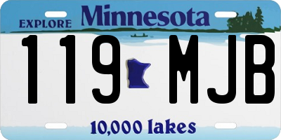 MN license plate 119MJB