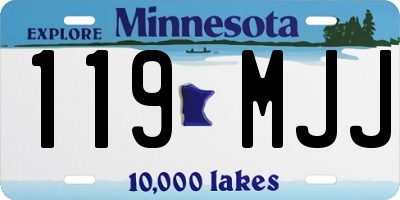 MN license plate 119MJJ