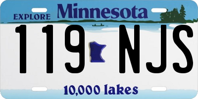 MN license plate 119NJS