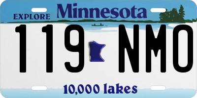 MN license plate 119NMO