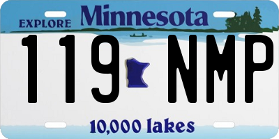 MN license plate 119NMP