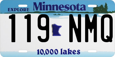 MN license plate 119NMQ
