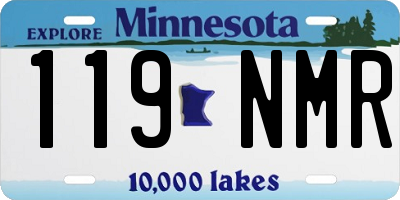 MN license plate 119NMR
