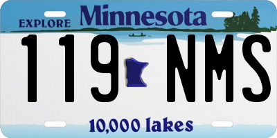 MN license plate 119NMS