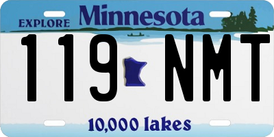 MN license plate 119NMT