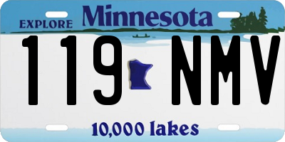 MN license plate 119NMV