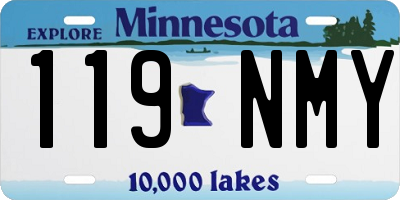 MN license plate 119NMY