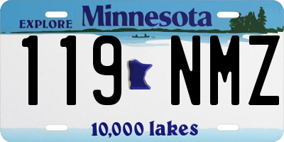 MN license plate 119NMZ