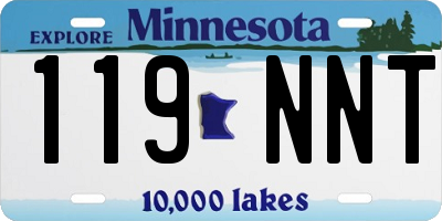MN license plate 119NNT