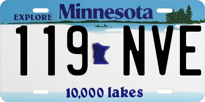 MN license plate 119NVE