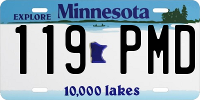 MN license plate 119PMD