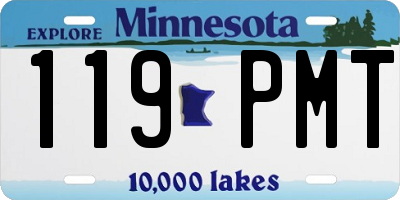 MN license plate 119PMT